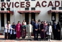 Protecting the Next Generation: Representatives and academic participants gather outside the Services Academy building following strategic discussions between the Higher Education Commission (HEC) and Health Services Academy (HSA) on pioneering tobacco- and nicotine-free university campuses.